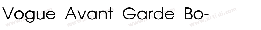 Vogue Avant Garde Bo字体转换